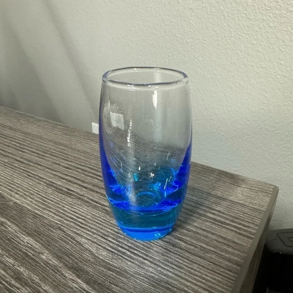 Carnival Cruise Blue Ombre 5oz Shot Glass Souvenir Barware OS
